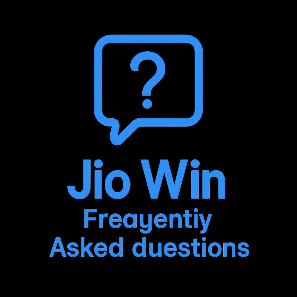 An icon signifying Jio Win Frequently Asked Questions.