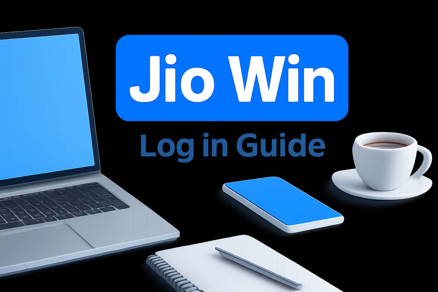 An informative visual representation of the Jio Win Log In process.