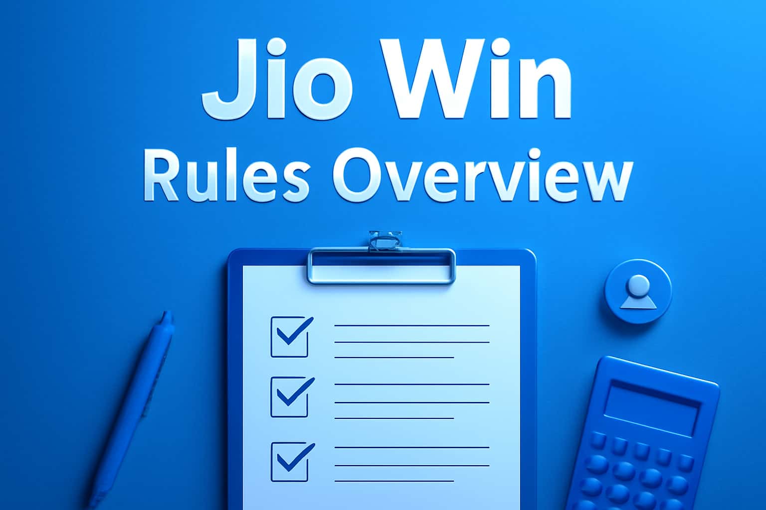 An informative visual representation related to Jio Win Rules Overview.
