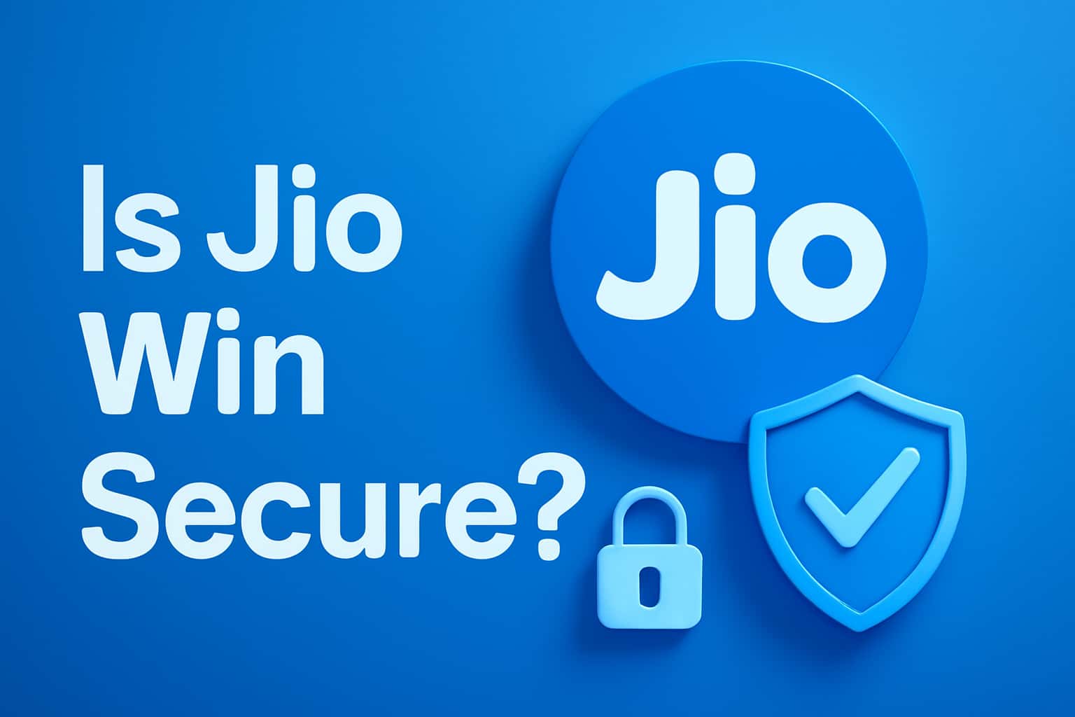 Informational scene about Jio Win security features.