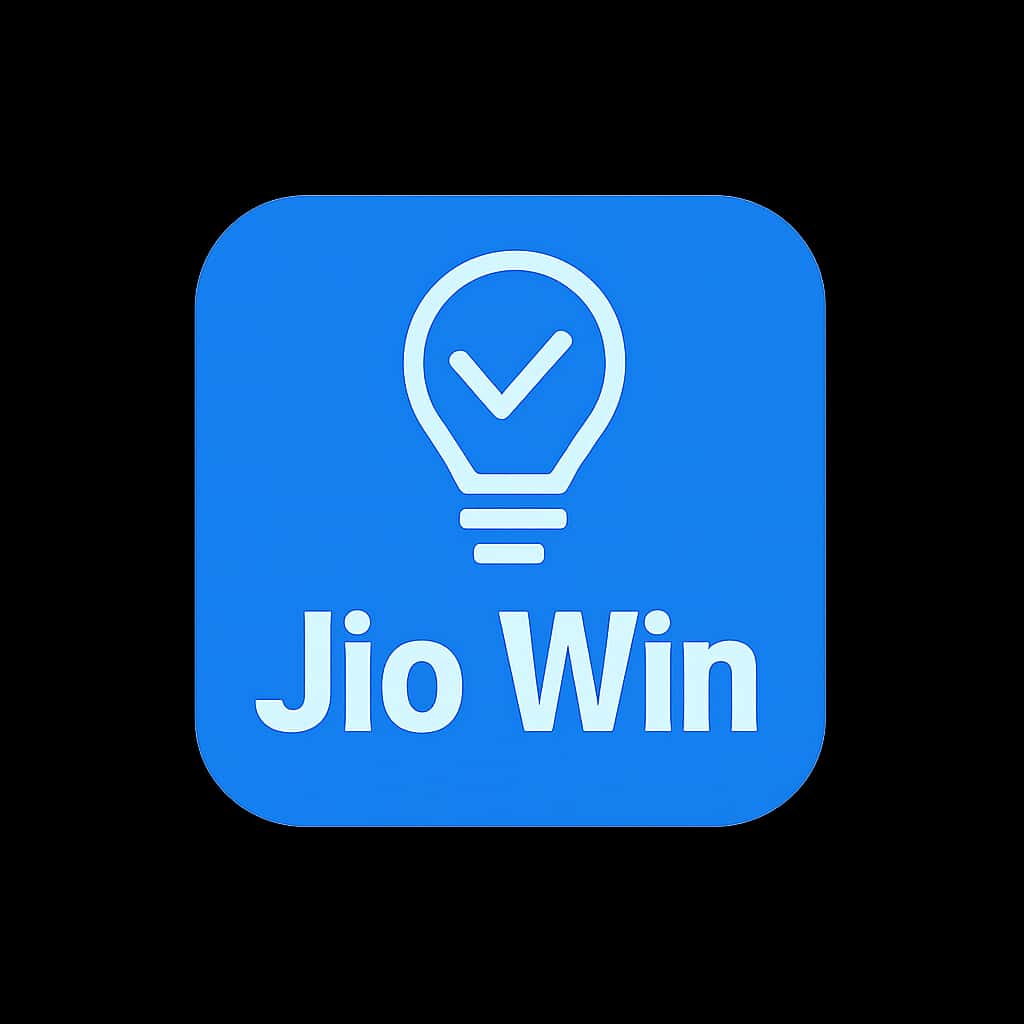A badge representing Unique Features of Jio Win.